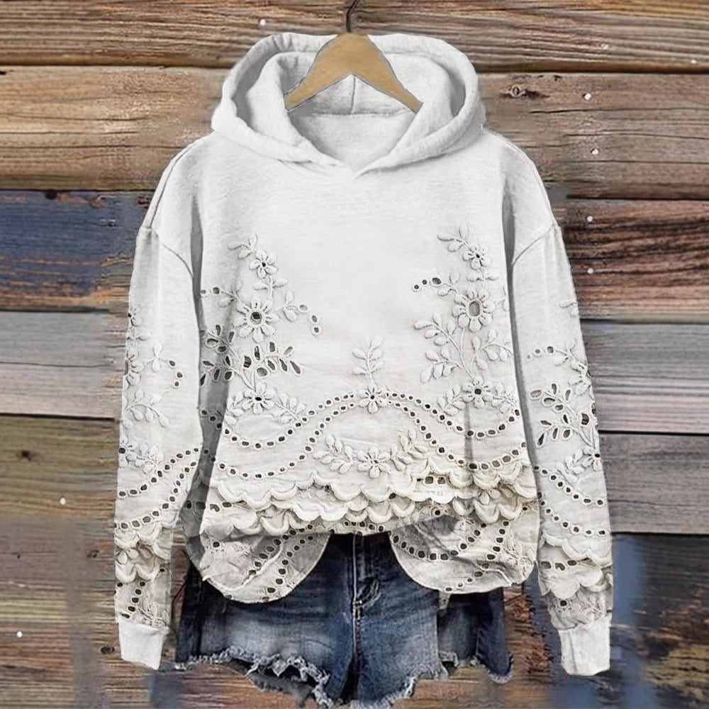 Digital Print Chic Hoodie