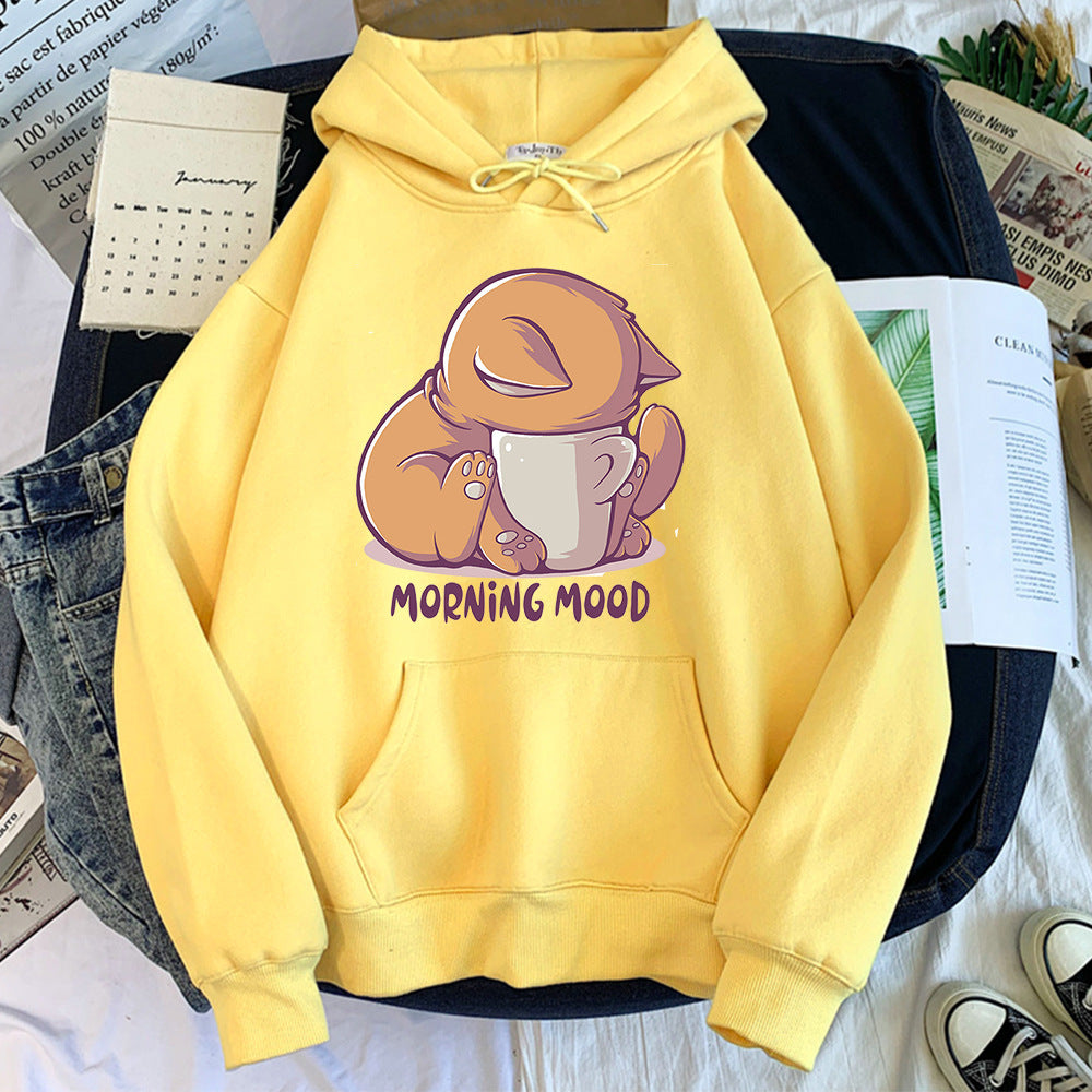 Cartoon Cute Animal Velvet Hoodie