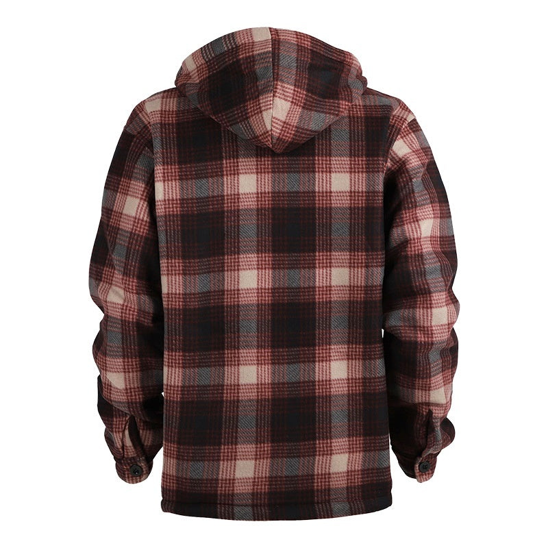 Striped Plaid Hoodie