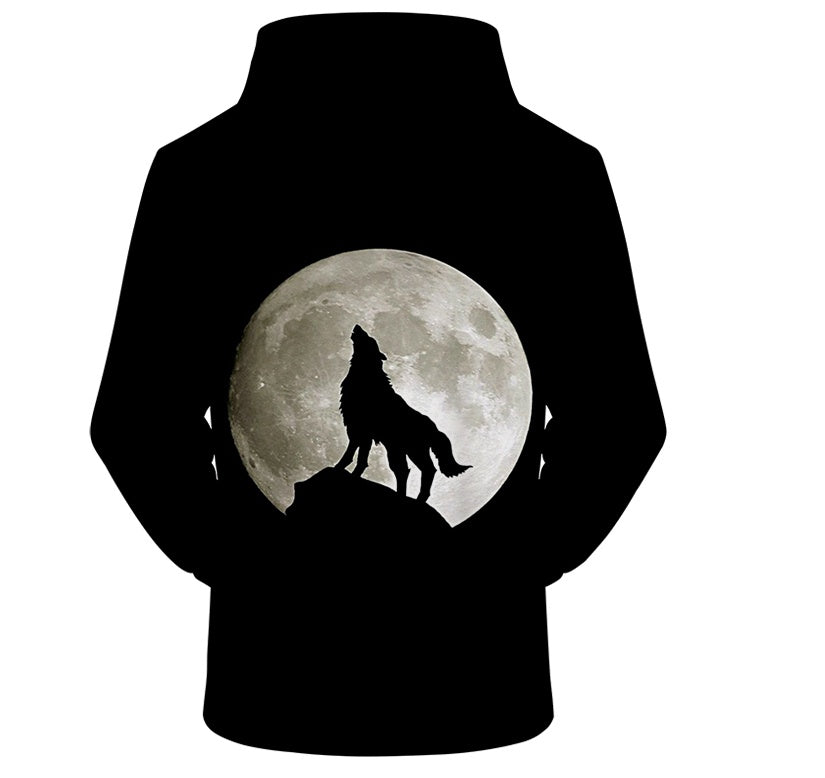 Wolf 3D Print Howl Hoodie