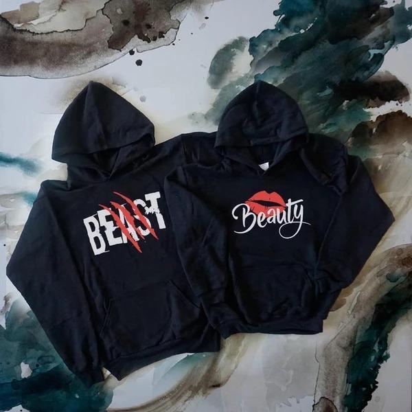 Beauty & Beast Printed Hoodie