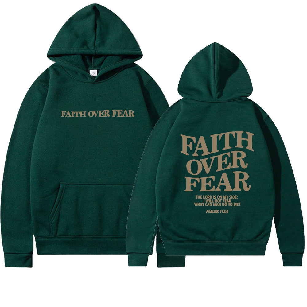 Faith Over Fear Cotton Hoodie