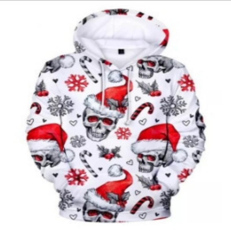Christmas Cat Digital Printing Hoodie