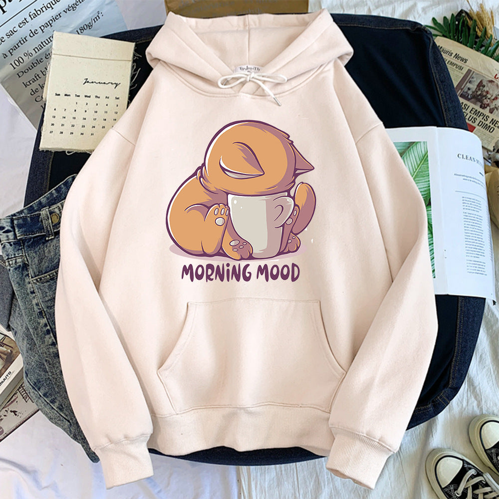 Cartoon Cute Animal Velvet Hoodie