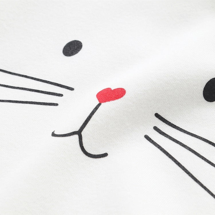Cute Cat Print Hoodie