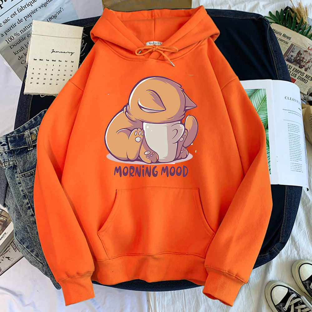 Cartoon Cute Animal Velvet Hoodie