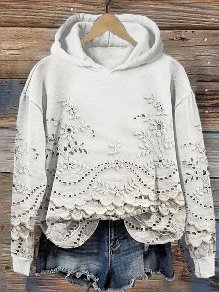 Digital Print Chic Hoodie