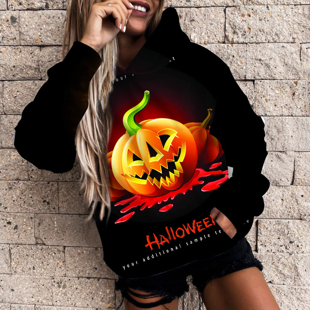 Halloween Pumpkin 3D Print Casual Hoodie