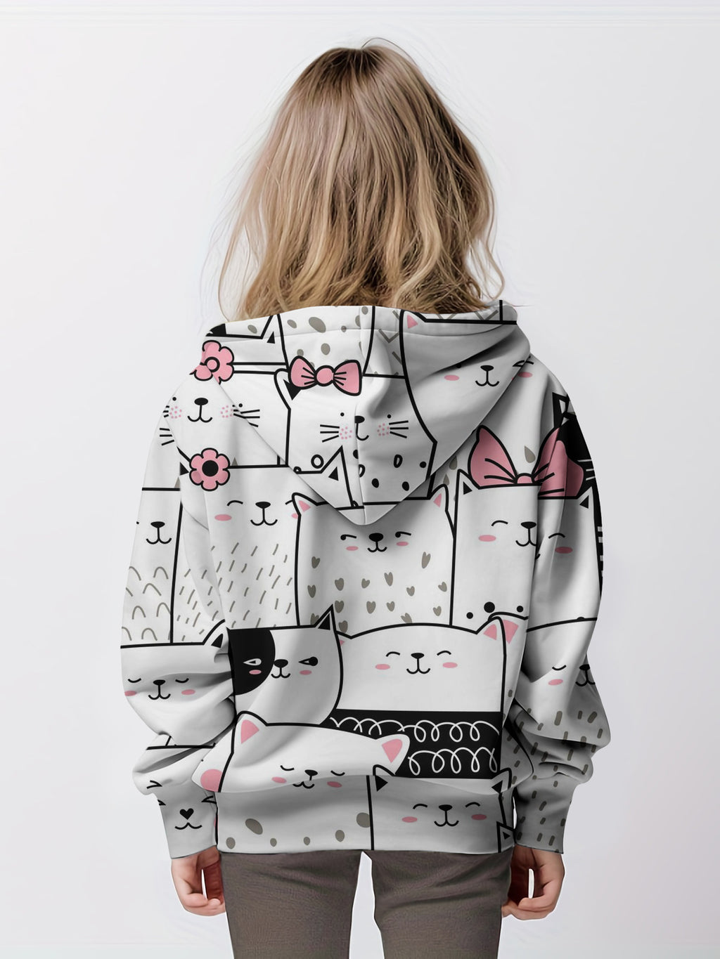 Cartoon Cat Hoodie
