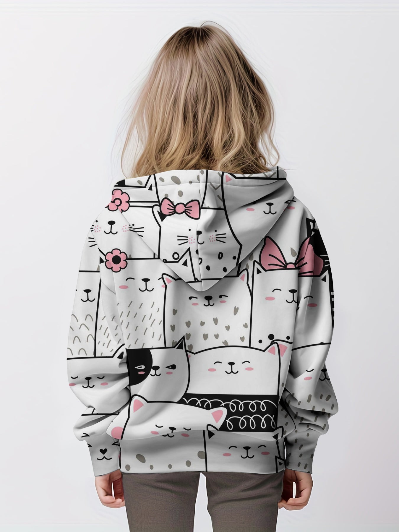 Cartoon Cat Hoodie