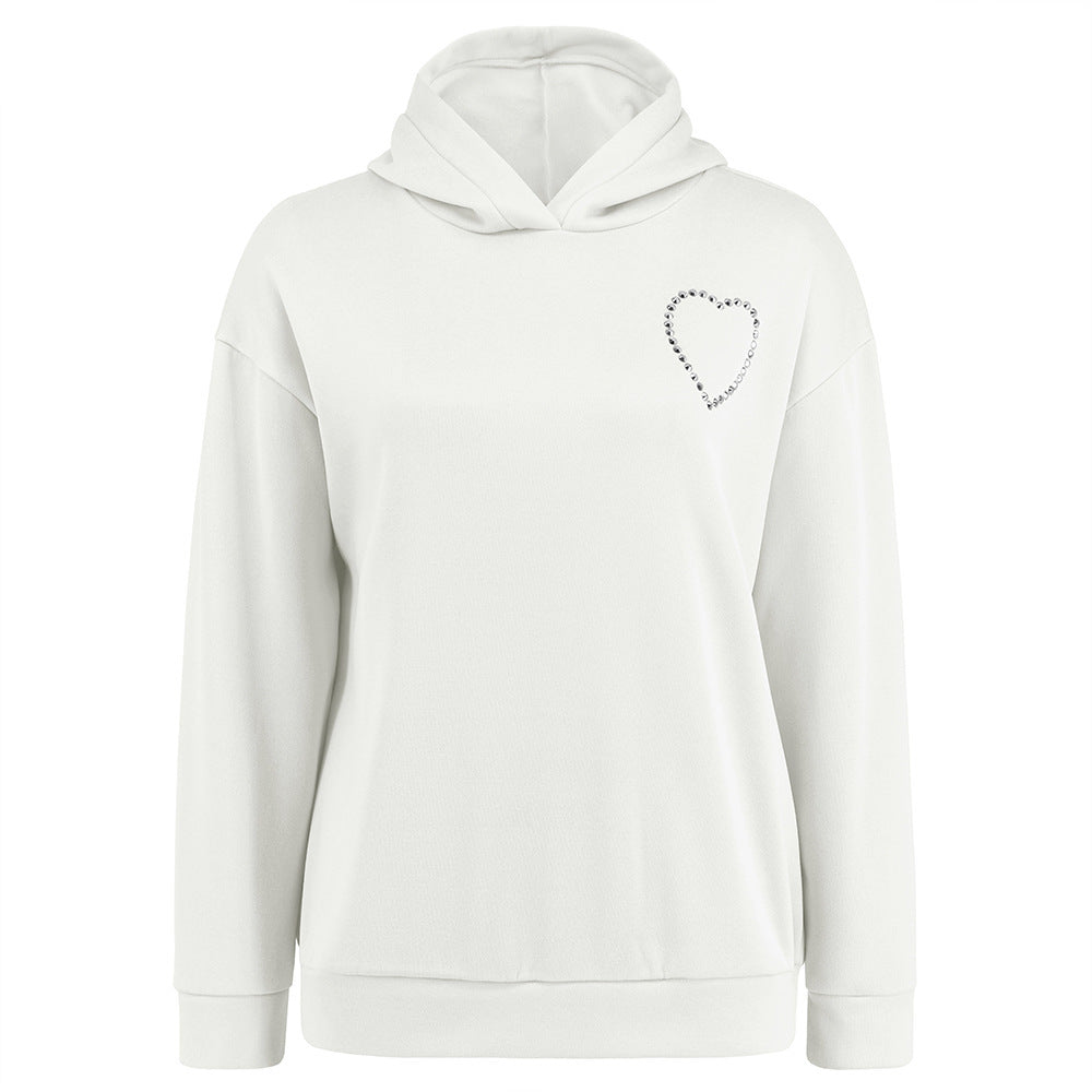 Long-sleeved Pullover Heart Hoodie