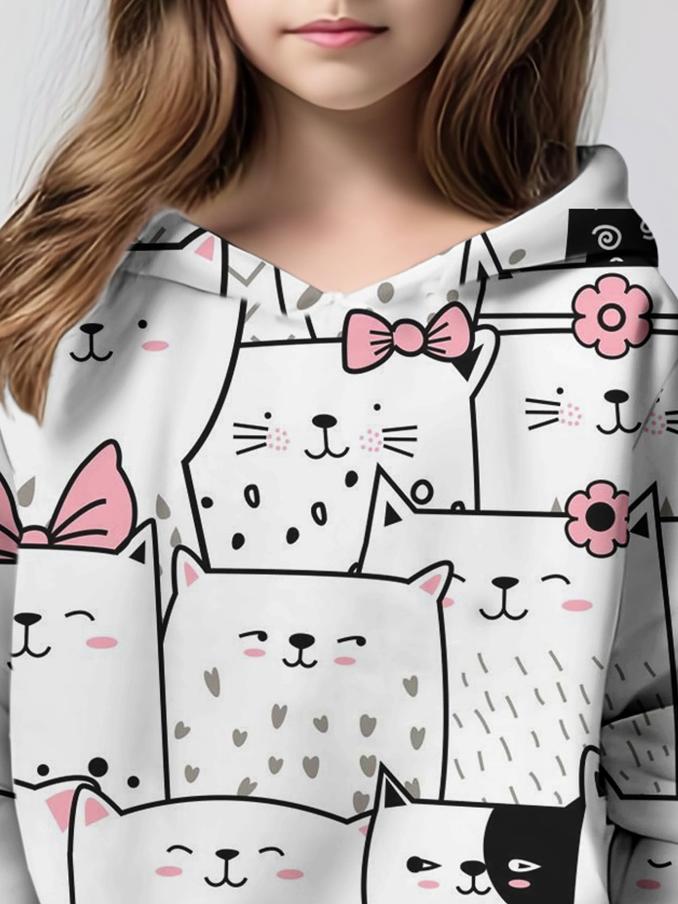 Cartoon Cat Hoodie