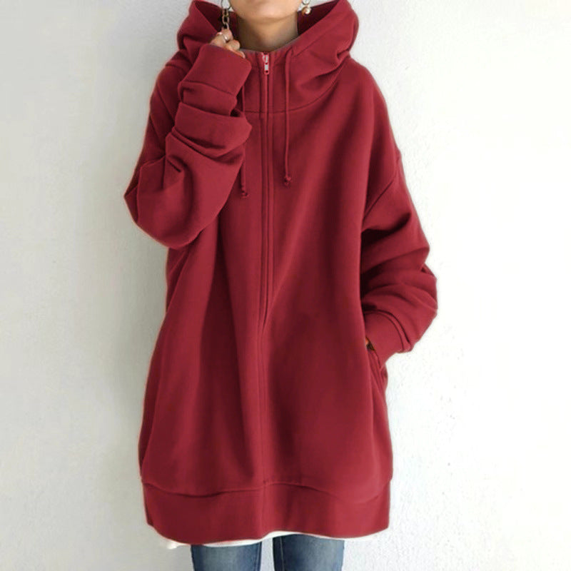 Fuzzy Full-Zip Hoodie