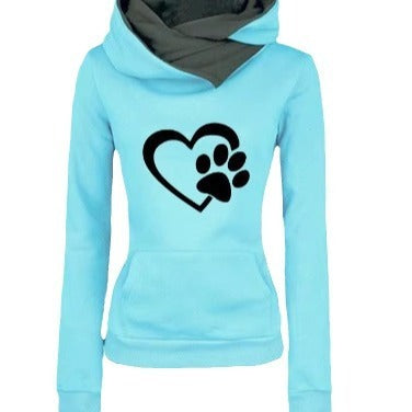 Paw Love Heart Hoodie