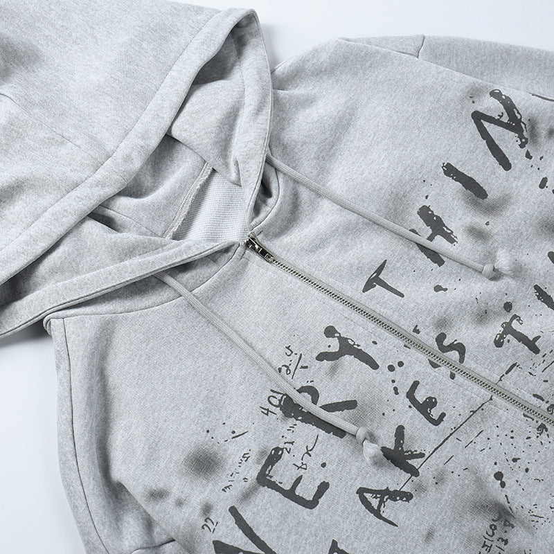 Knitted Butterfly Loose Fit Hoodie