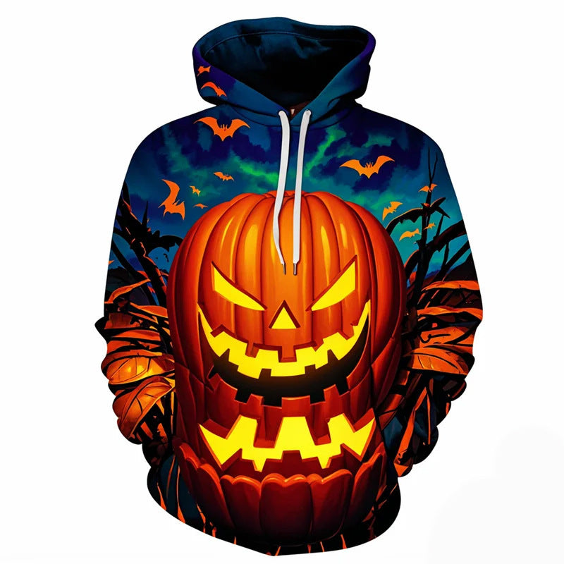 Horror Pumpkin Head 3D Hoodie