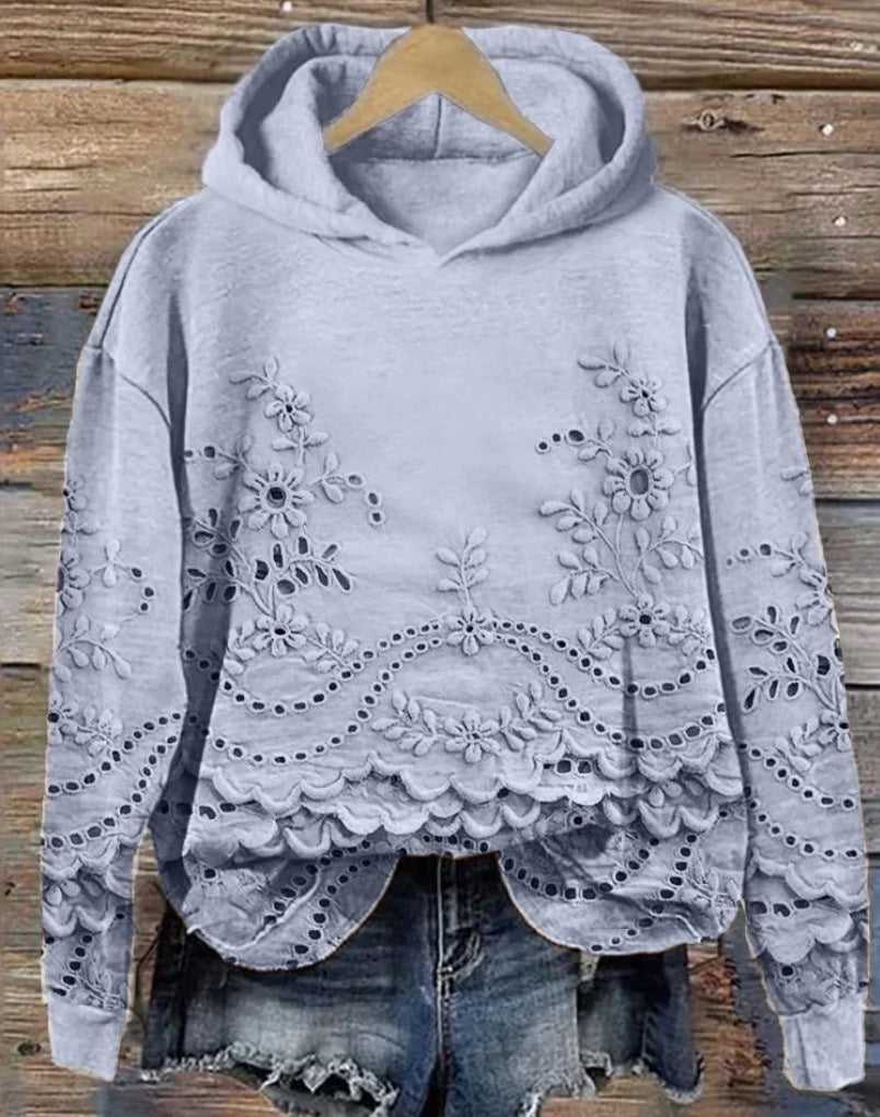 Digital Print Chic Hoodie