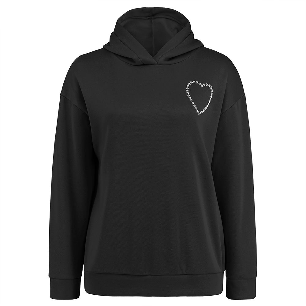 Long-sleeved Pullover Heart Hoodie