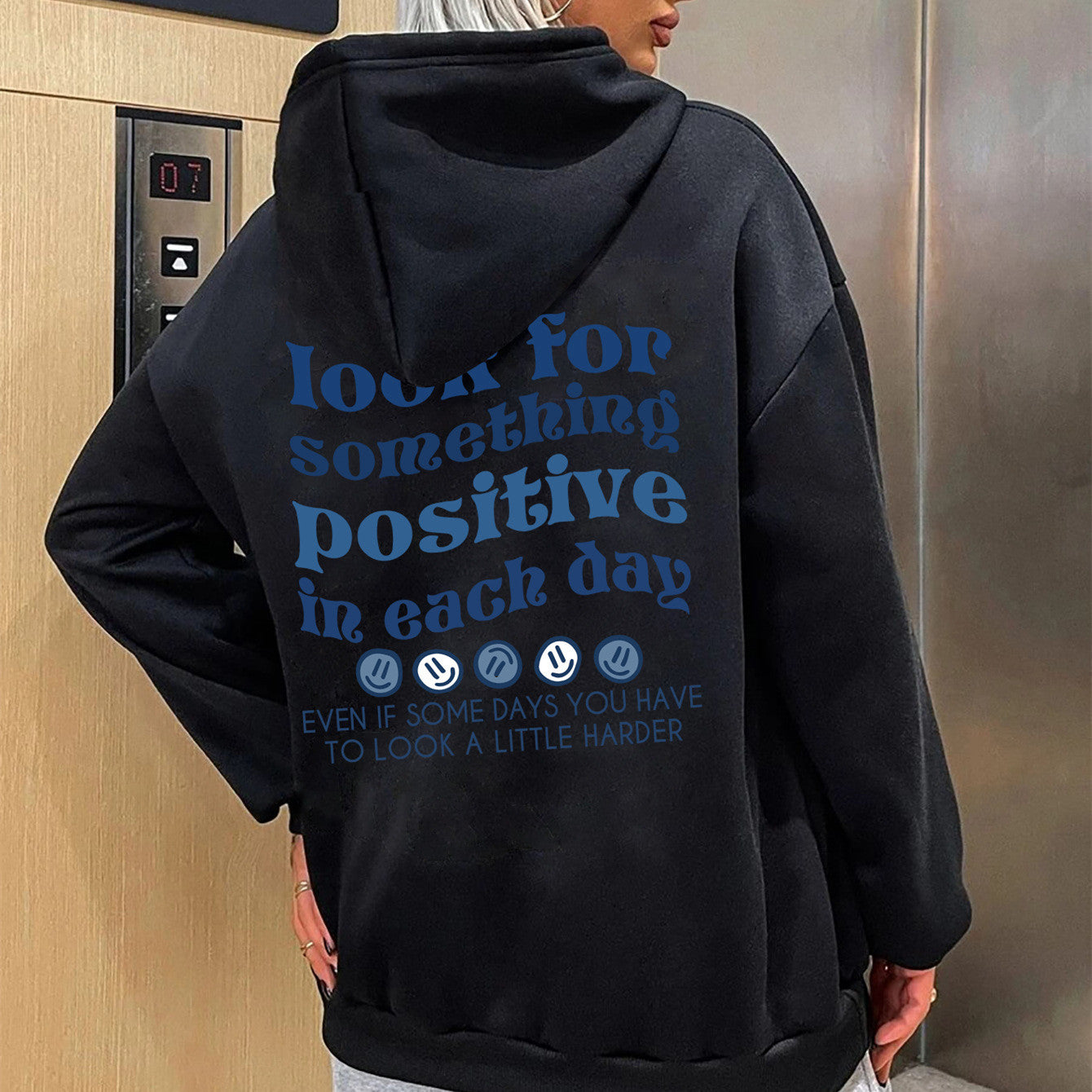 Positive Drawstring Hoodie