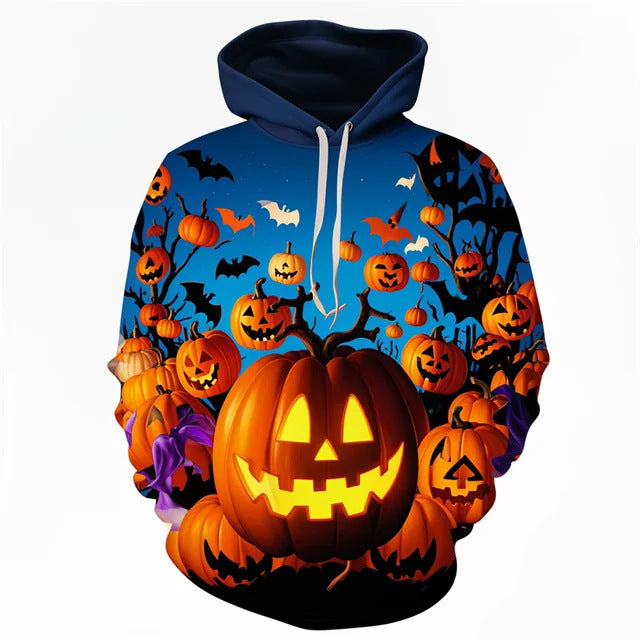Horror Pumpkin Head 3D Hoodie