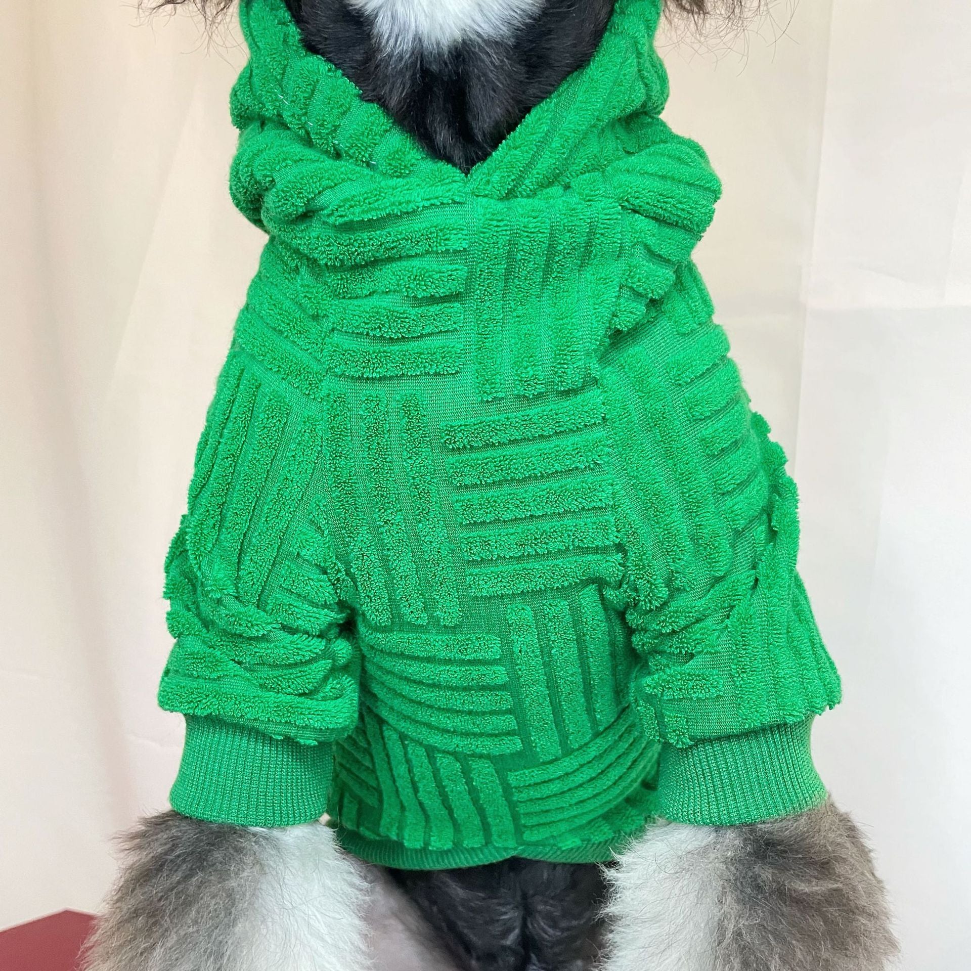 Green Terry Sweater Hoodie