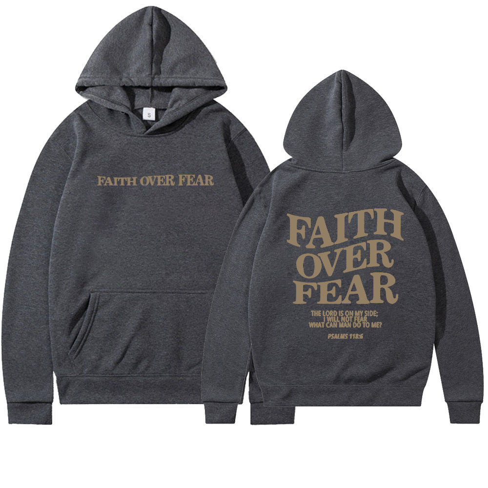 Faith Over Fear Cotton Hoodie