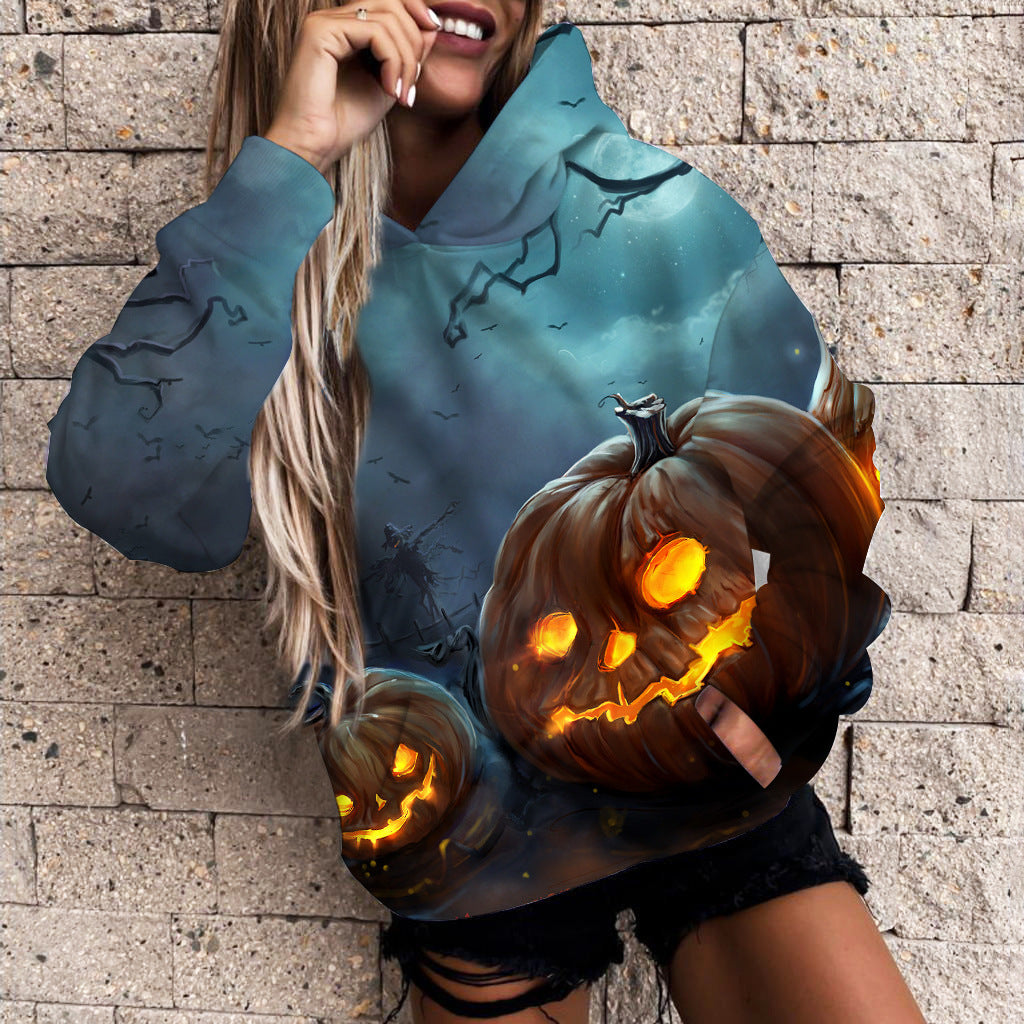 Halloween Pumpkin 3D Print Casual Hoodie