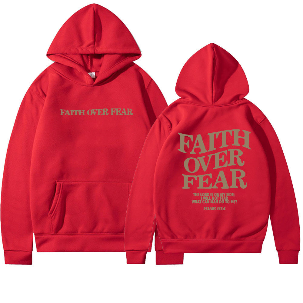 Faith Over Fear Cotton Hoodie