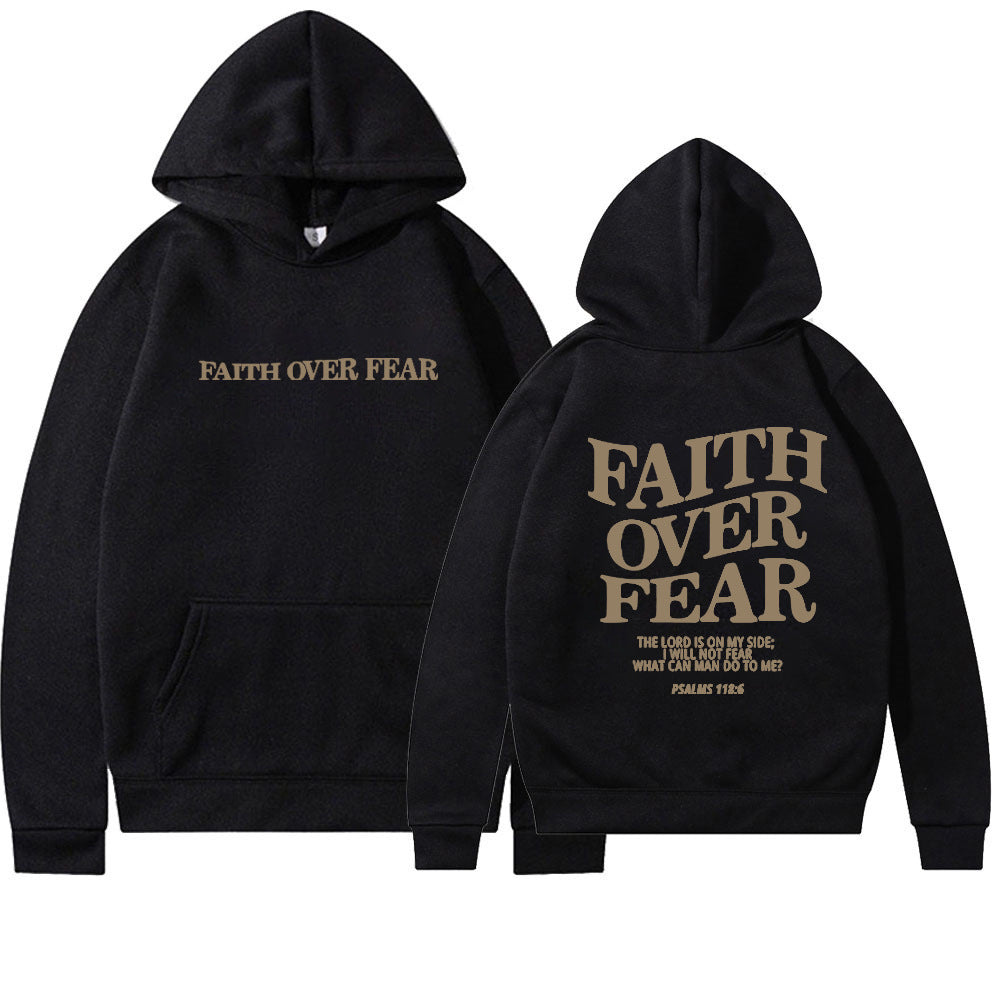 Faith Over Fear Cotton Hoodie