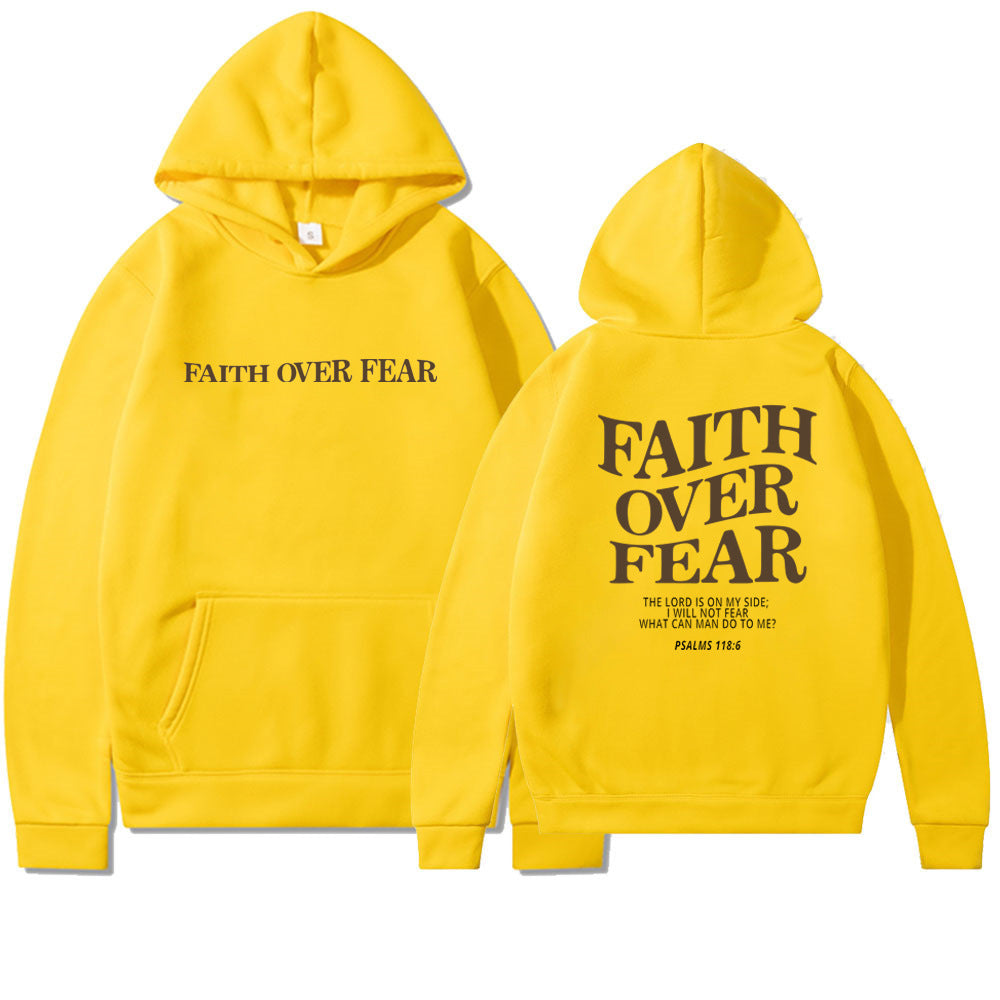 Faith Over Fear Cotton Hoodie