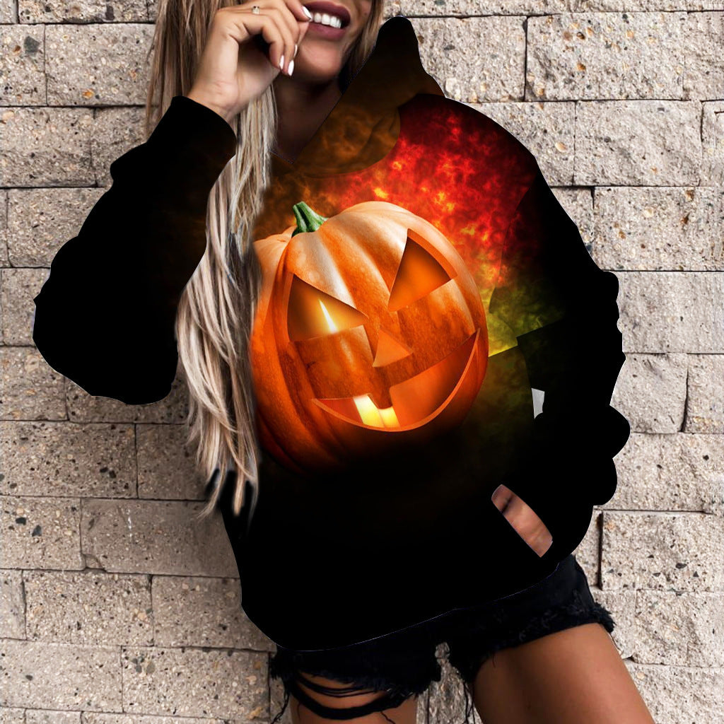 Halloween Pumpkin 3D Print Casual Hoodie