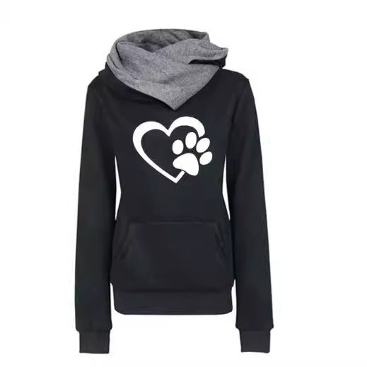 Paw Love Heart Hoodie