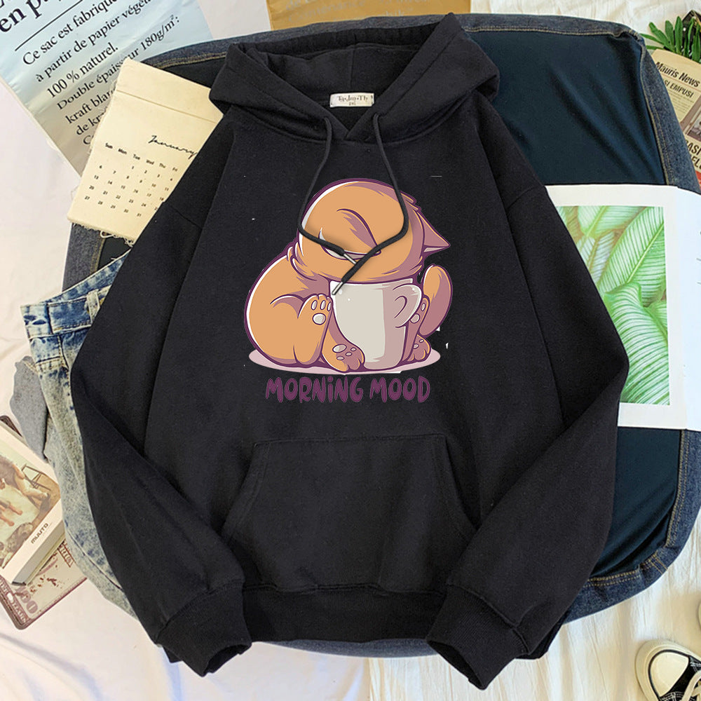 Cartoon Cute Animal Velvet Hoodie