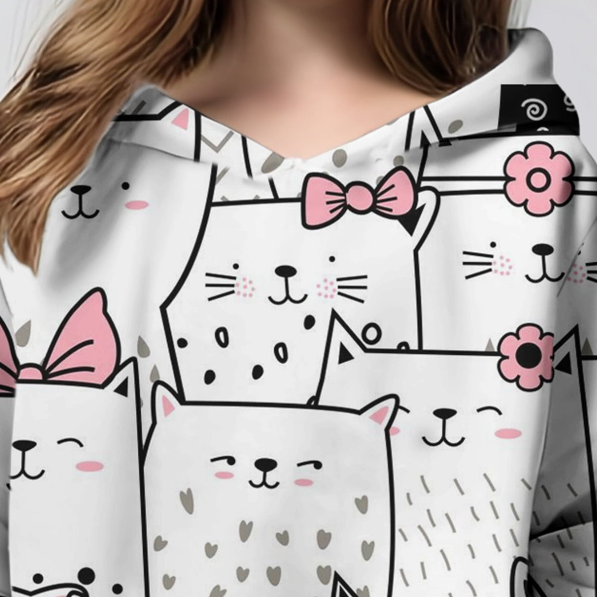 Cartoon Cat Hoodie