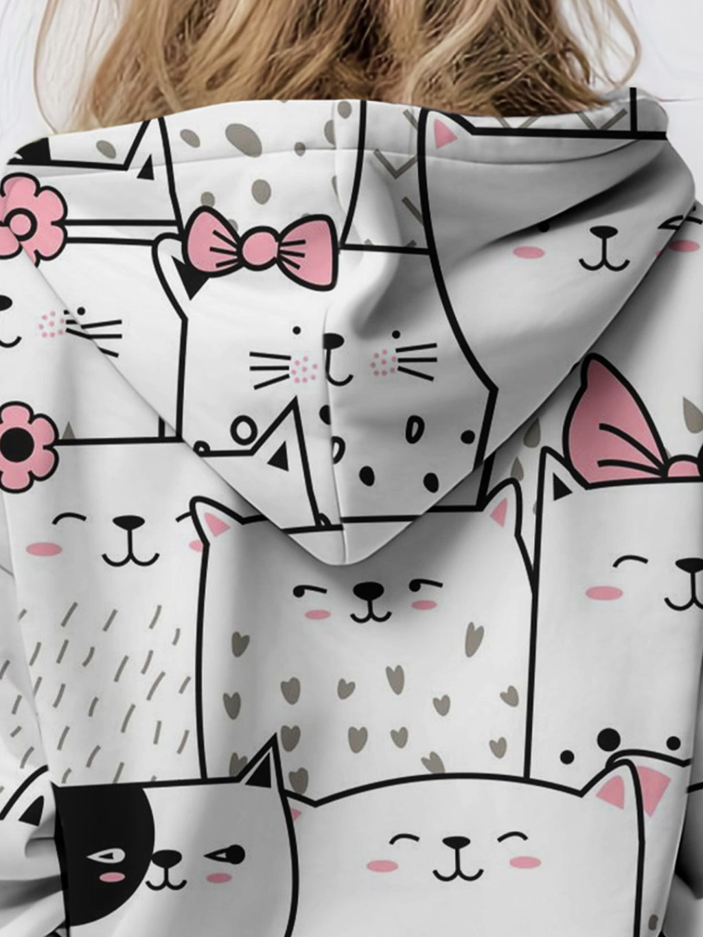 Cartoon Cat Hoodie