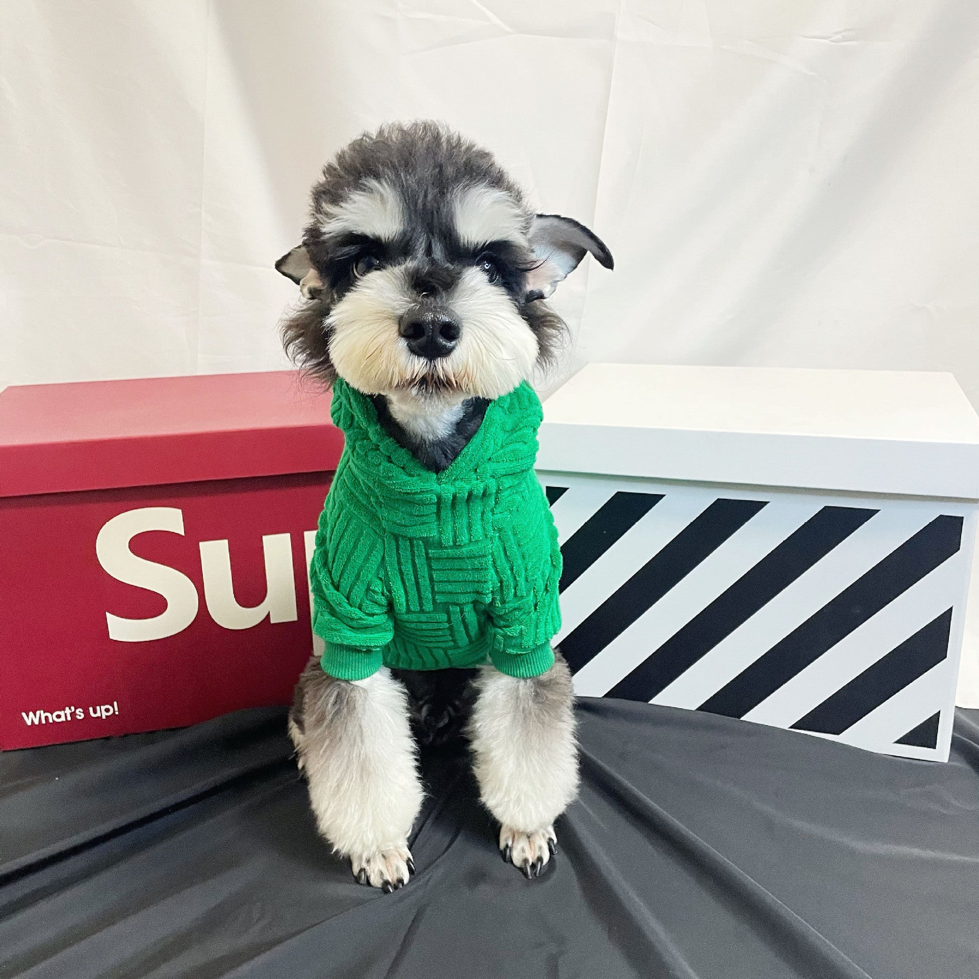 Green Terry Sweater Hoodie