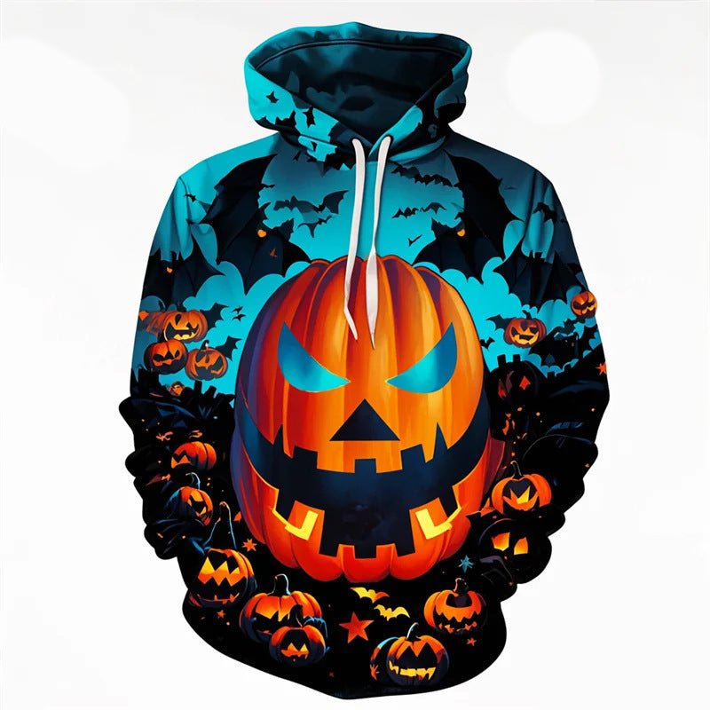 Horror Pumpkin Head 3D Hoodie