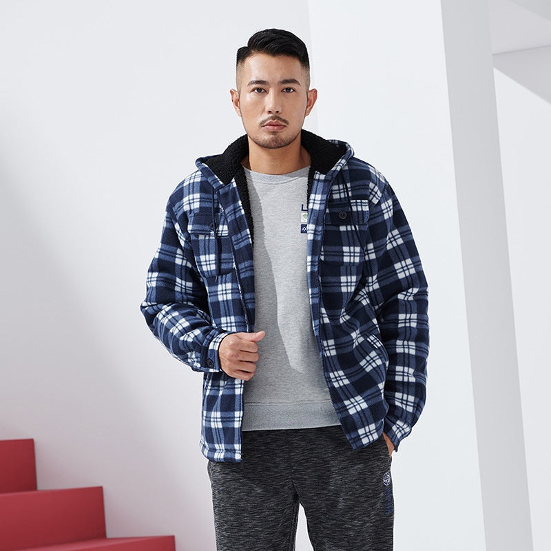 Striped Plaid Hoodie