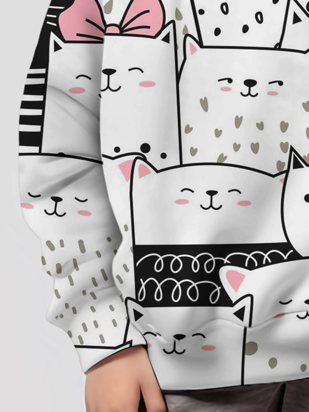 Cartoon Cat Hoodie