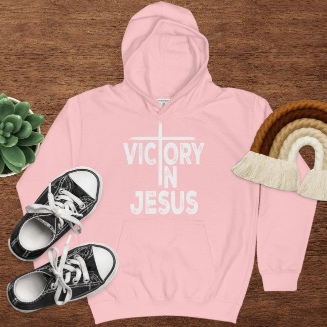 Victory In Jesus Children's Hoodie