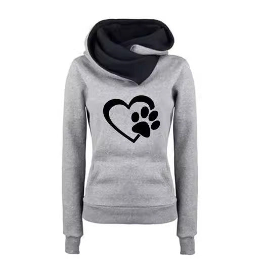 Paw Love Heart Hoodie