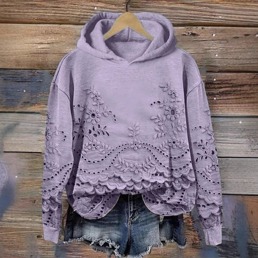 Digital Print Chic Hoodie