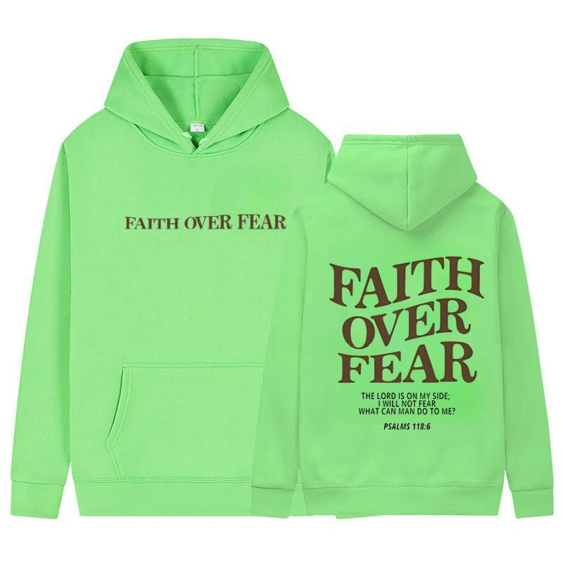 Faith Over Fear Cotton Hoodie