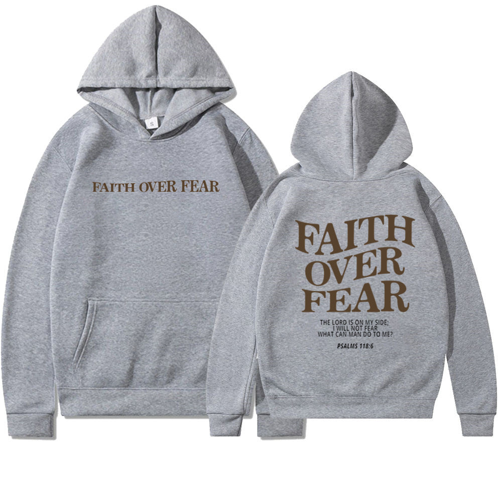 Faith Over Fear Cotton Hoodie