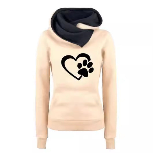 Paw Love Heart Hoodie