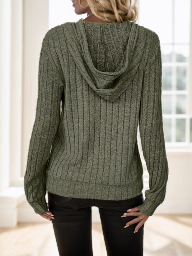 Ribbed Hoodie