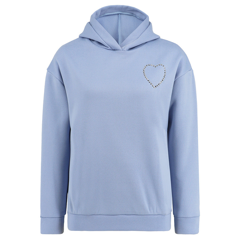 Long-sleeved Pullover Heart Hoodie