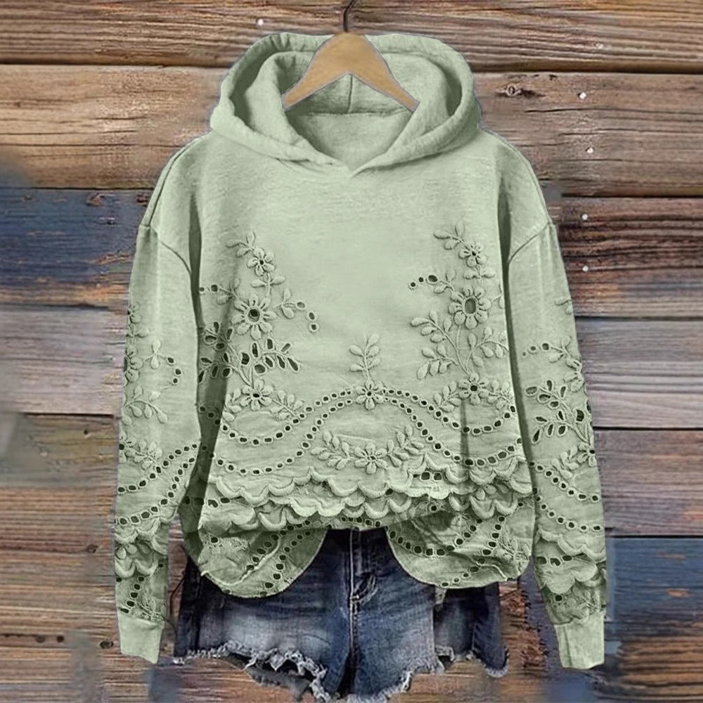 Digital Print Chic Hoodie