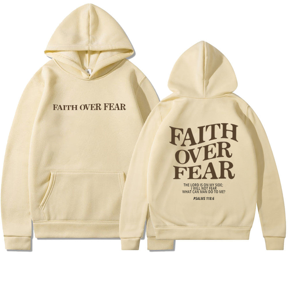 Faith Over Fear Cotton Hoodie