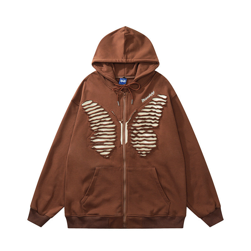 New Sweet Butterfly Print Hoodie